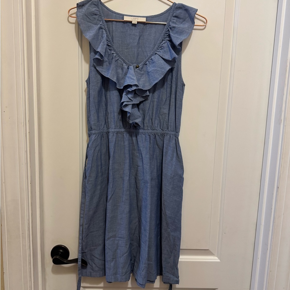 LOFT Chambray Sleeveless Top